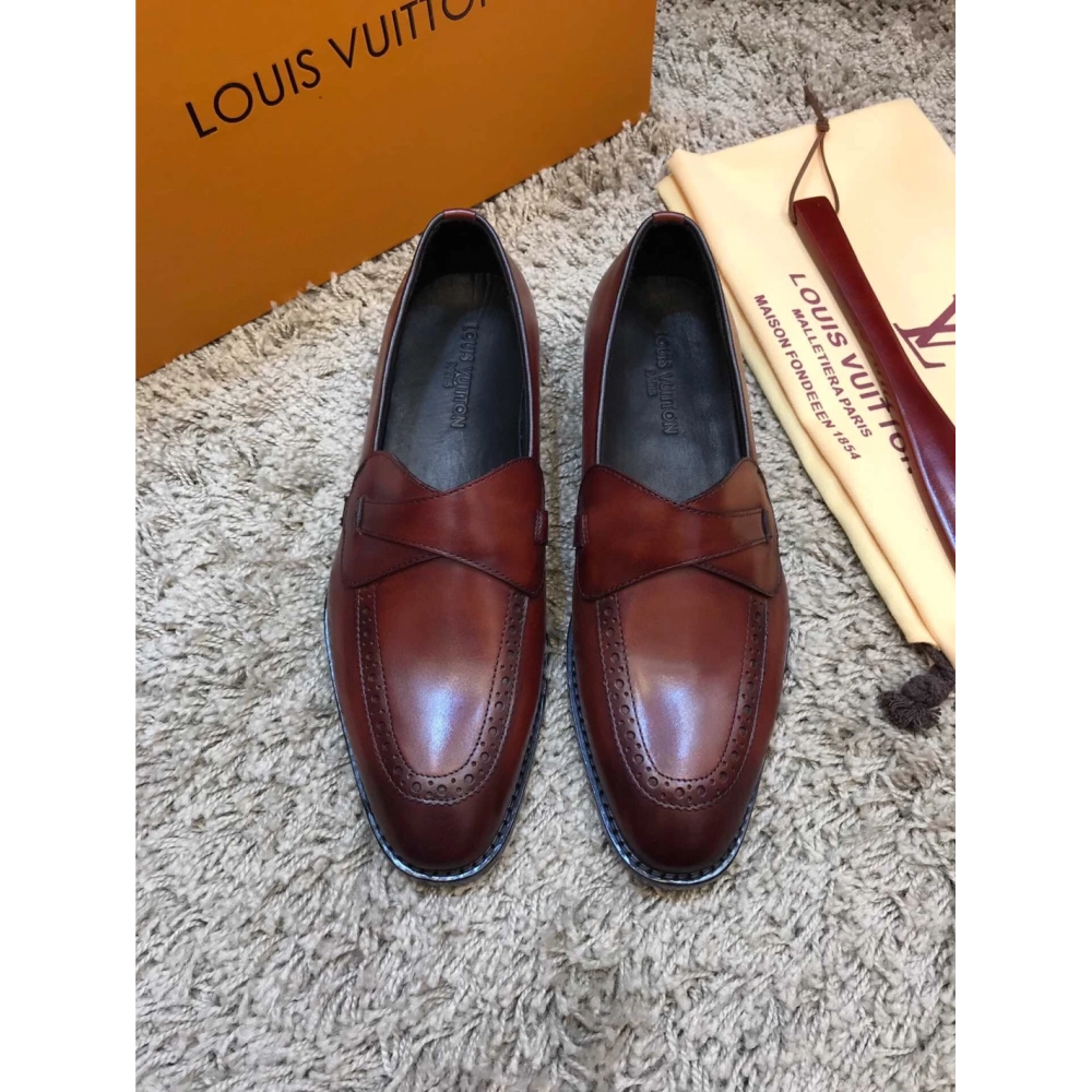 Louis Vuitton leather shoes 114,Louis Vuitton Leather Shoes,LOUIS VUITTON Sneakers,Business Shoes