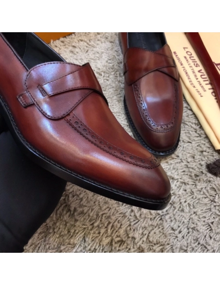 Louis Vuitton leather shoes 114,Louis Vuitton Leather Shoes,LOUIS VUITTON Sneakers,Business Shoes