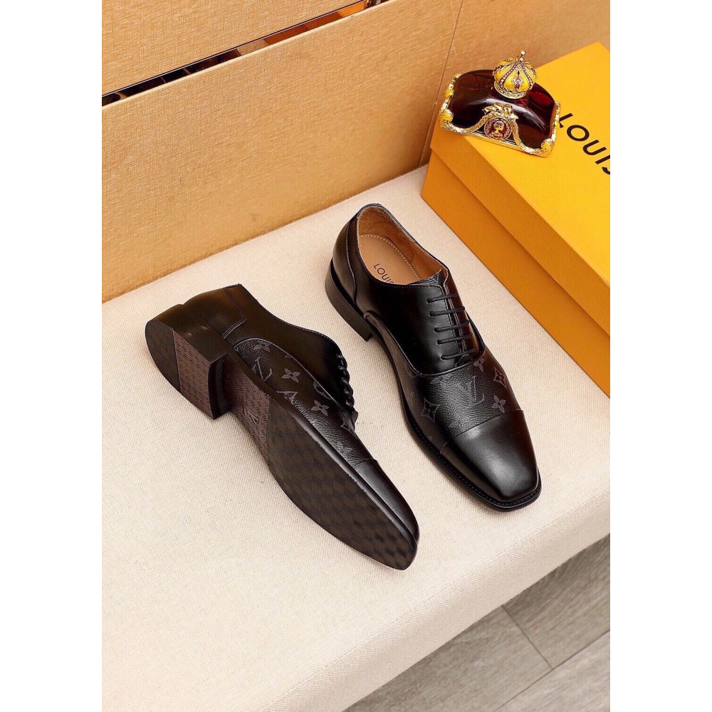 Louis Vuitton leather shoes 117,Louis Vuitton Leather Shoes,LOUIS VUITTON Sneakers,Business Shoes