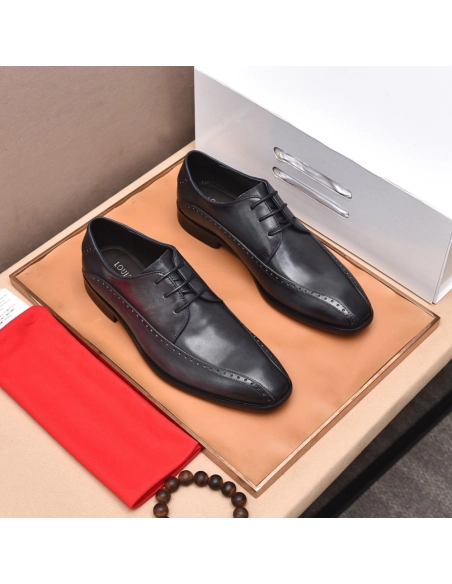 Louis Vuitton leather shoes 122,Louis Vuitton Leather Shoes,LOUIS VUITTON Sneakers,Business Shoes