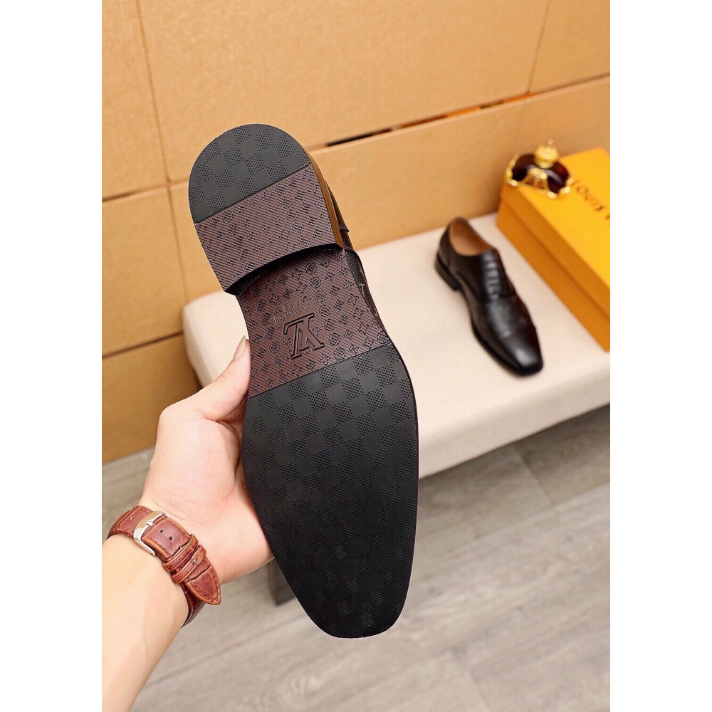 Louis Vuitton leather shoes 117,Louis Vuitton Leather Shoes,LOUIS VUITTON Sneakers,Business Shoes