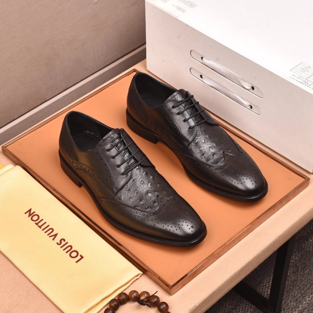 Louis Vuitton leather shoes 118,Louis Vuitton Leather Shoes,LOUIS VUITTON Sneakers,Business Shoes