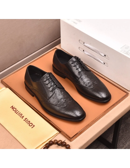 Louis Vuitton leather shoes 118,Louis Vuitton Leather Shoes,LOUIS VUITTON Sneakers,Business Shoes