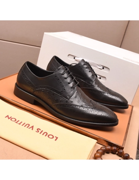 Louis Vuitton leather shoes 118,Louis Vuitton Leather Shoes,LOUIS VUITTON Sneakers,Business Shoes