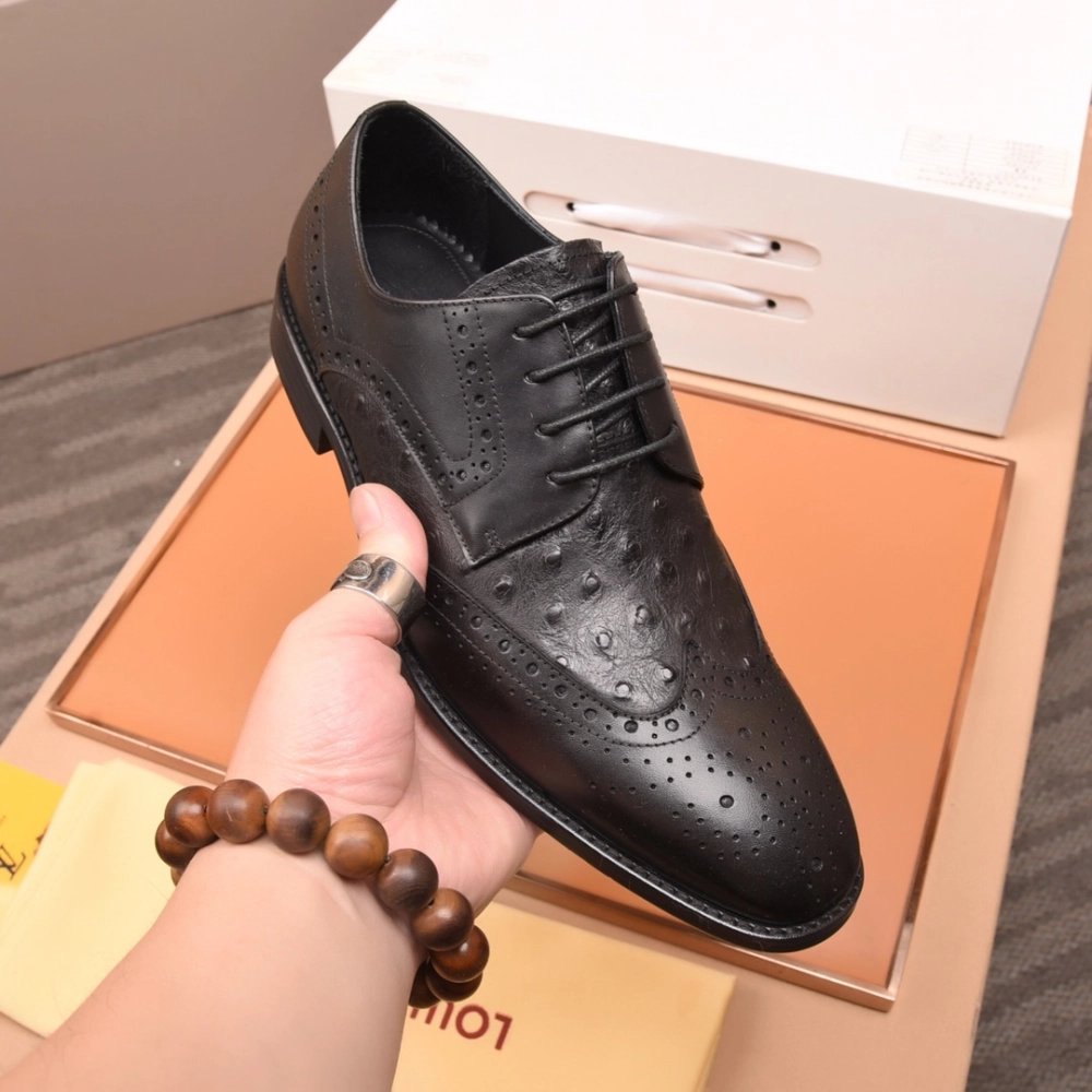 Louis Vuitton leather shoes 118,Louis Vuitton Leather Shoes,LOUIS VUITTON Sneakers,Business Shoes