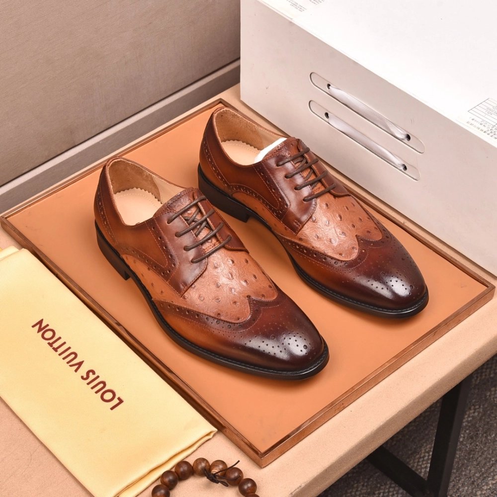 Louis Vuitton leather shoes 119,Louis Vuitton Leather Shoes,LOUIS VUITTON Sneakers,Business Shoes