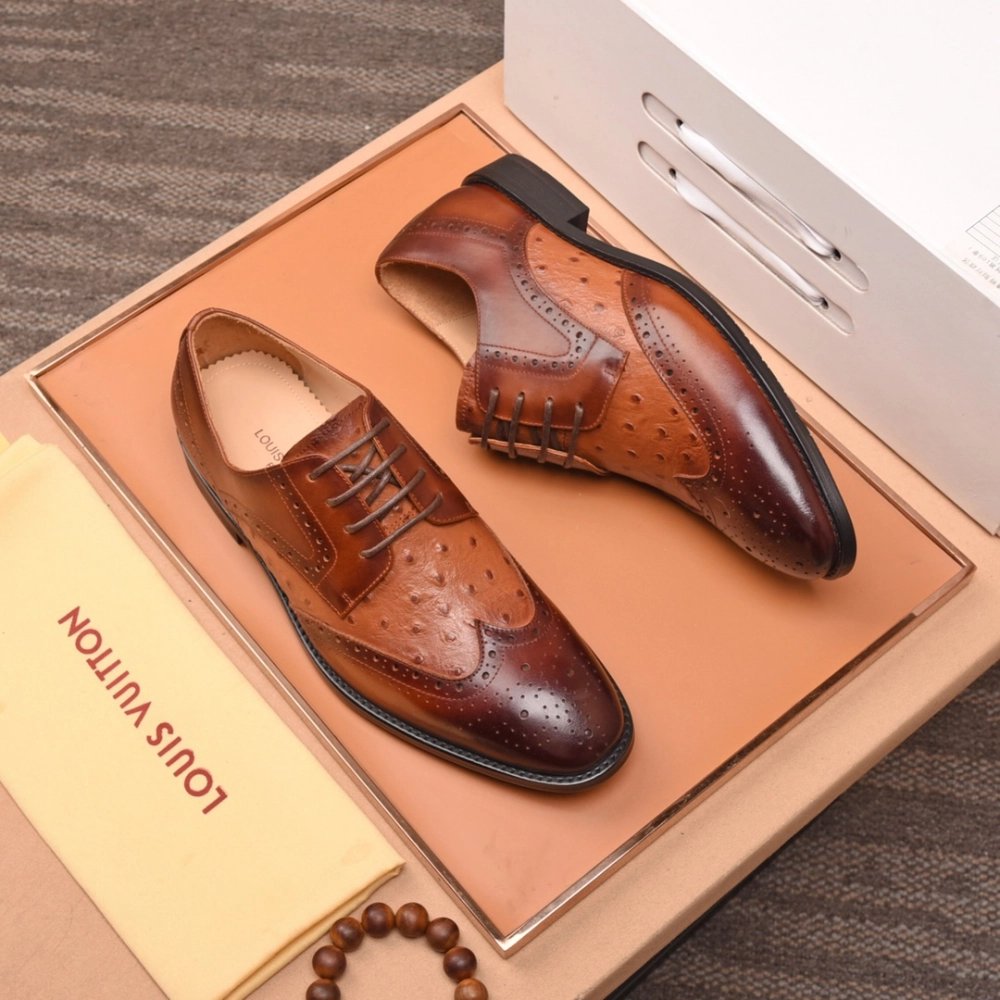 Louis Vuitton leather shoes 119,Louis Vuitton Leather Shoes,LOUIS VUITTON Sneakers,Business Shoes