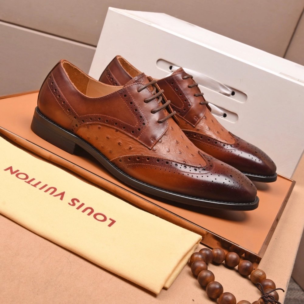 Louis Vuitton leather shoes 119,Louis Vuitton Leather Shoes,LOUIS VUITTON Sneakers,Business Shoes