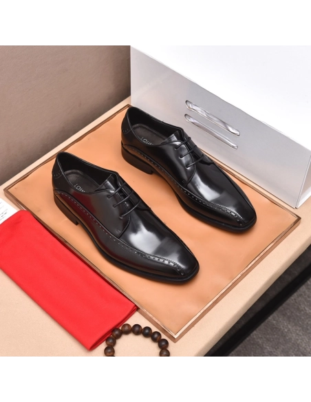 Louis Vuitton leather shoes 124,Louis Vuitton Leather Shoes,LOUIS VUITTON Sneakers,Business Shoes