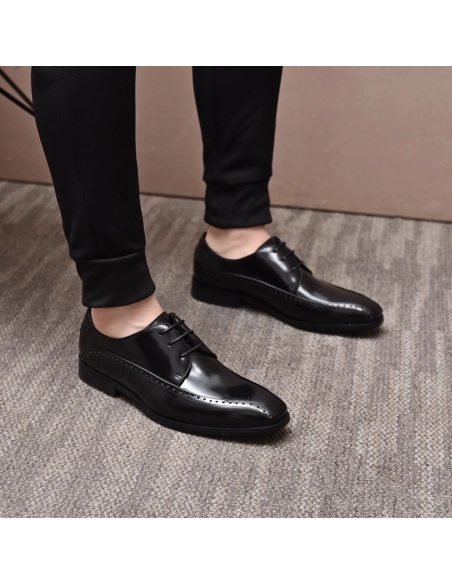 Louis Vuitton leather shoes 124,Louis Vuitton Leather Shoes,LOUIS VUITTON Sneakers,Business Shoes