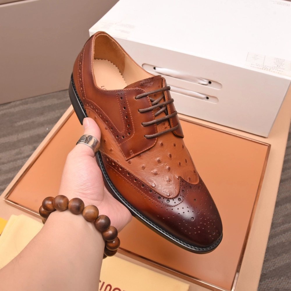 Louis Vuitton leather shoes 119,Louis Vuitton Leather Shoes,LOUIS VUITTON Sneakers,Business Shoes