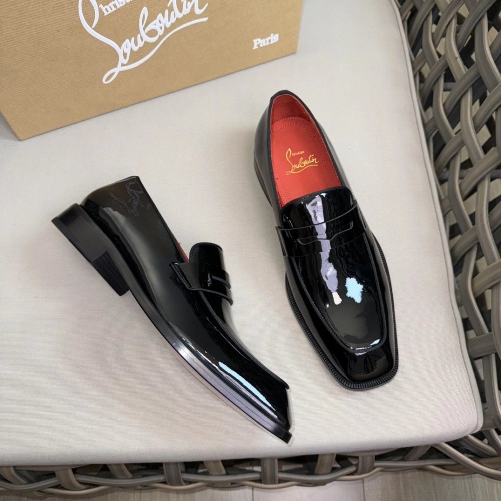 Christian Louboutin leather shoes 045,Oxfords,Christian Louboutin Sneakers,Luxury Shoes