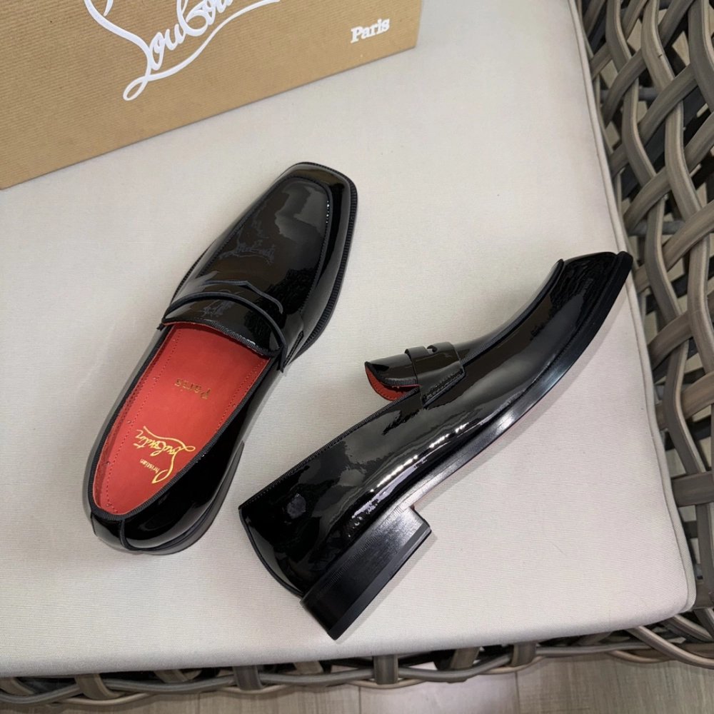 Christian Louboutin leather shoes 045,Oxfords,Christian Louboutin Sneakers,Luxury Shoes