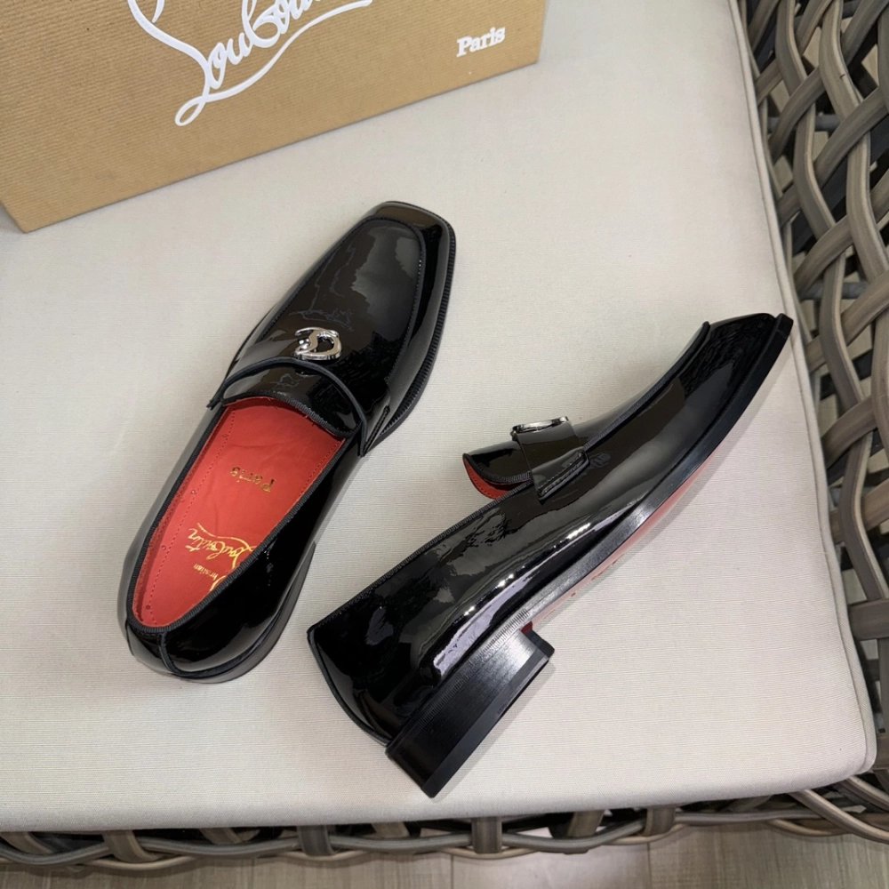 Christian Louboutin leather shoes 048,Oxfords,Christian Louboutin Sneakers,Luxury Shoes