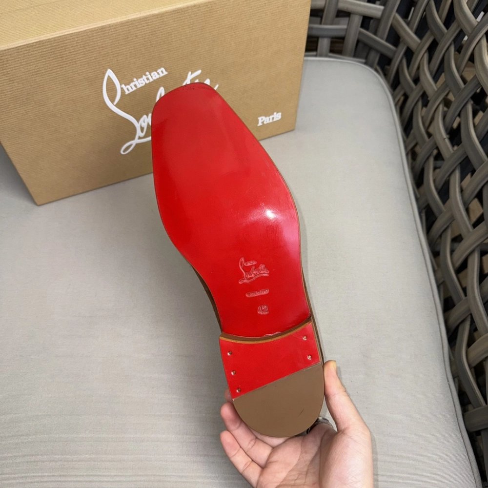 Christian Louboutin leather shoes 052,Oxfords,Christian Louboutin Sneakers,Luxury Shoes