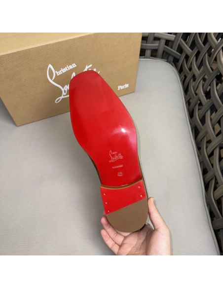 Christian Louboutin leather shoes 052,Oxfords,Christian Louboutin Sneakers,Luxury Shoes