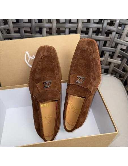 Christian Louboutin leather shoes 052,Oxfords,Christian Louboutin Sneakers,Luxury Shoes