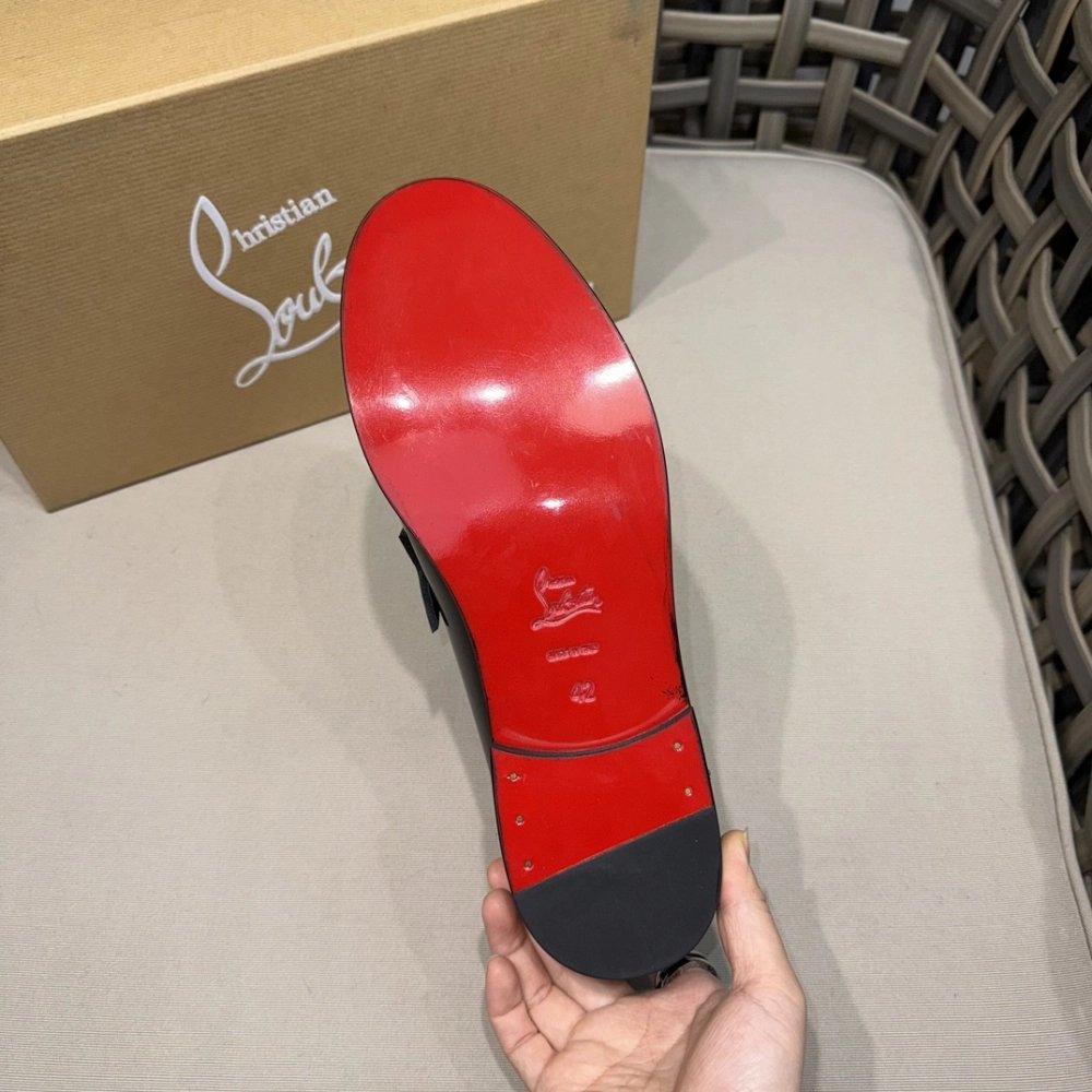 Christian Louboutin leather shoes 055,Oxfords,Christian Louboutin Sneakers,Luxury Shoes
