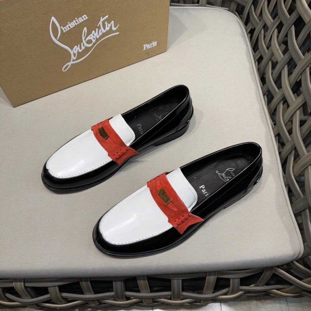Christian Louboutin leather shoes 056,Oxfords,Christian Louboutin Sneakers,Luxury Shoes