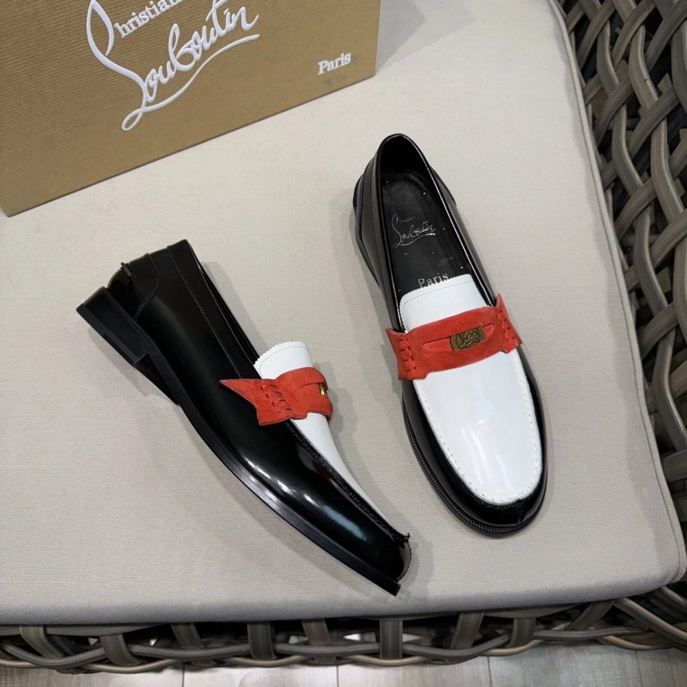 Christian Louboutin leather shoes 056,Oxfords,Christian Louboutin Sneakers,Luxury Shoes
