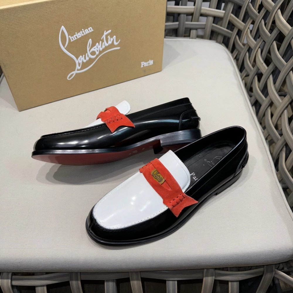 Christian Louboutin leather shoes 056,Oxfords,Christian Louboutin Sneakers,Luxury Shoes