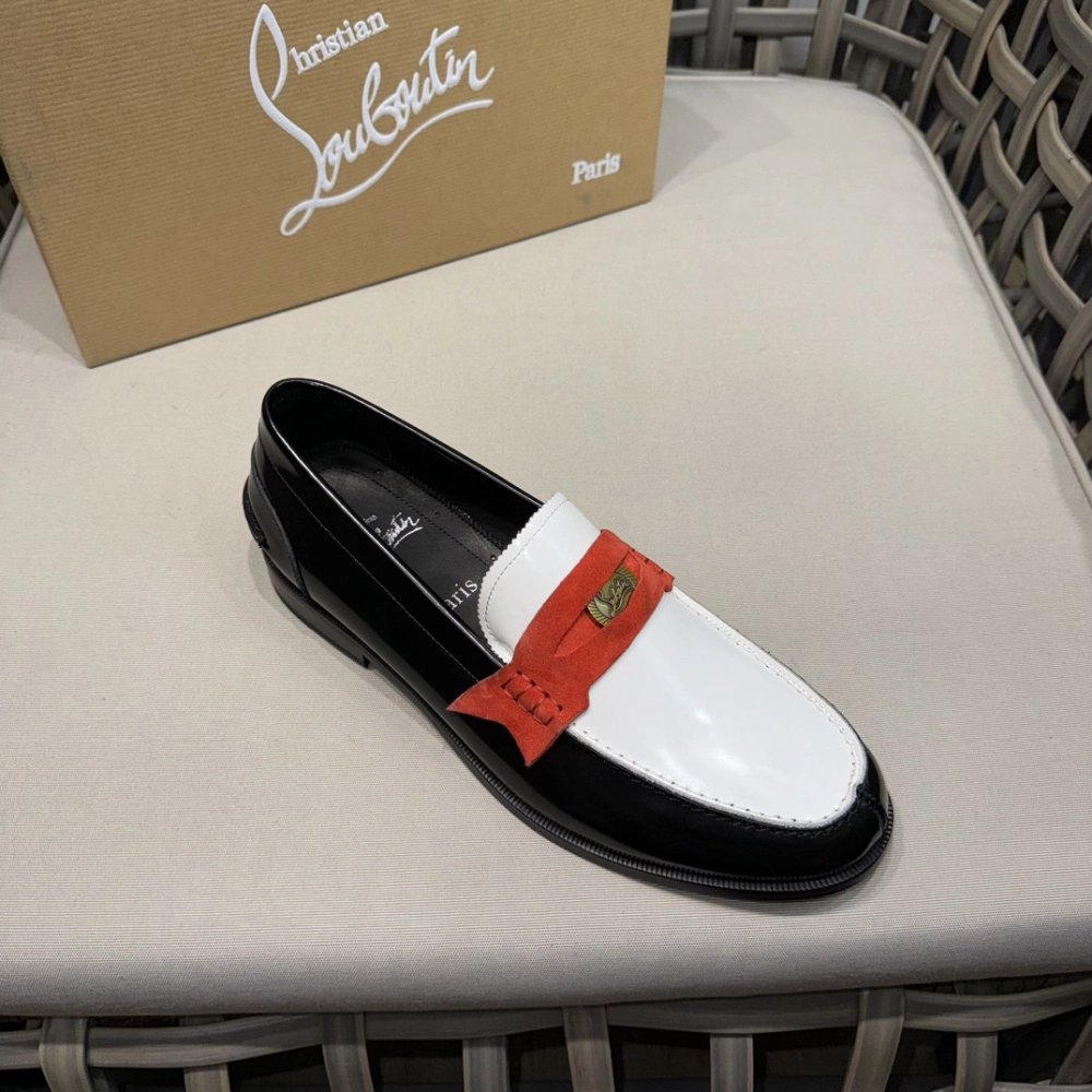 Christian Louboutin leather shoes 056,Oxfords,Christian Louboutin Sneakers,Luxury Shoes