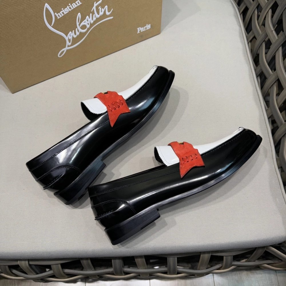 Christian Louboutin leather shoes 056,Oxfords,Christian Louboutin Sneakers,Luxury Shoes