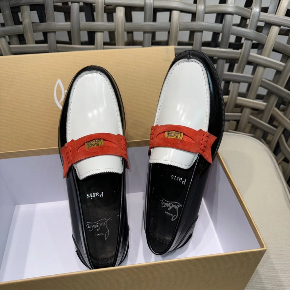 Christian Louboutin leather shoes 056,Oxfords,Christian Louboutin Sneakers,Luxury Shoes