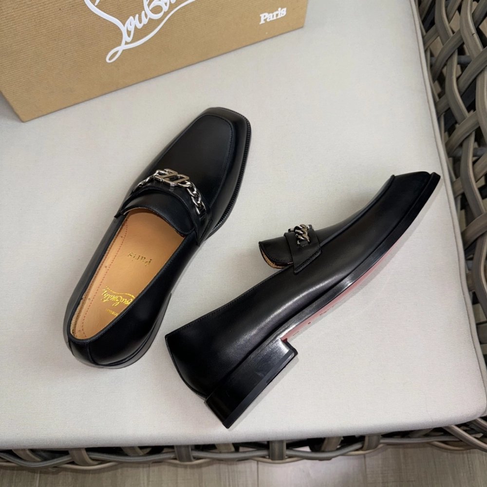Christian Louboutin leather shoes 057,Oxfords,Christian Louboutin Sneakers,Luxury Shoes