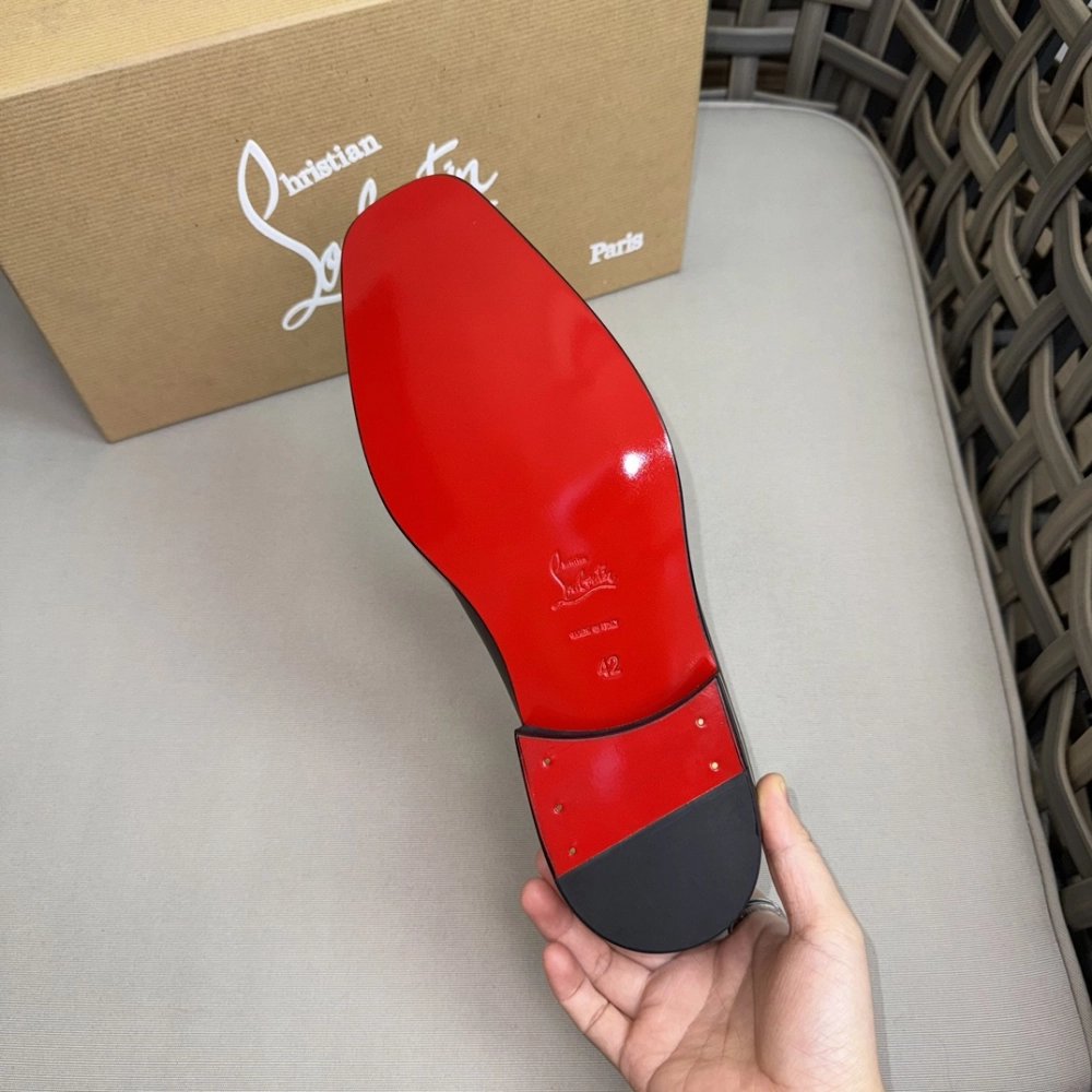 Christian Louboutin leather shoes 057,Oxfords,Christian Louboutin Sneakers,Luxury Shoes