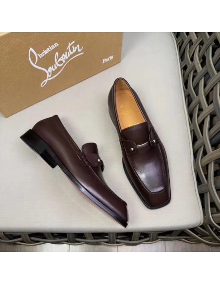Christian Louboutin leather shoes 058,Oxfords,Christian Louboutin Sneakers,Luxury Shoes