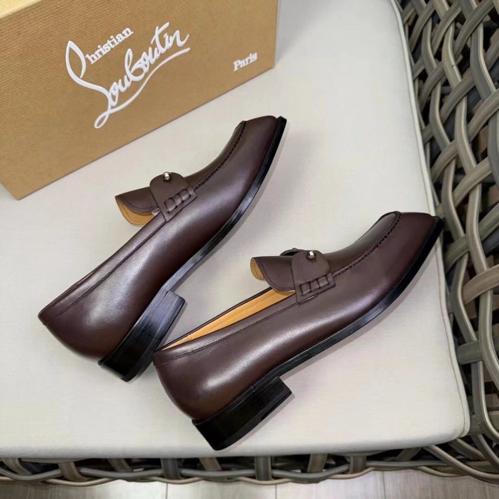 Christian Louboutin leather shoes 058,Oxfords,Christian Louboutin Sneakers,Luxury Shoes