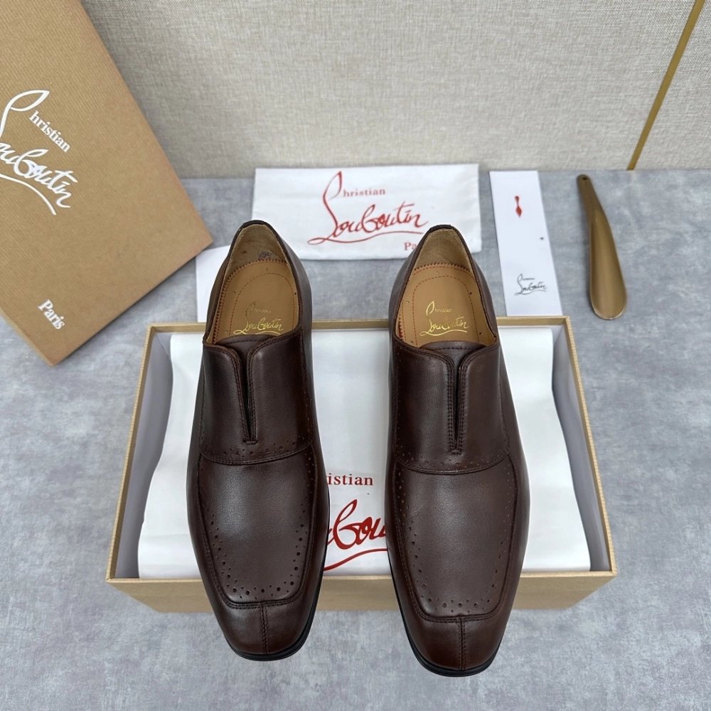 Christian Louboutin leather shoes 061,Oxfords,Christian Louboutin Sneakers,Luxury Shoes