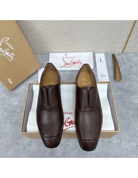 Christian Louboutin leather shoes 061,Oxfords,Christian Louboutin Sneakers,Luxury Shoes