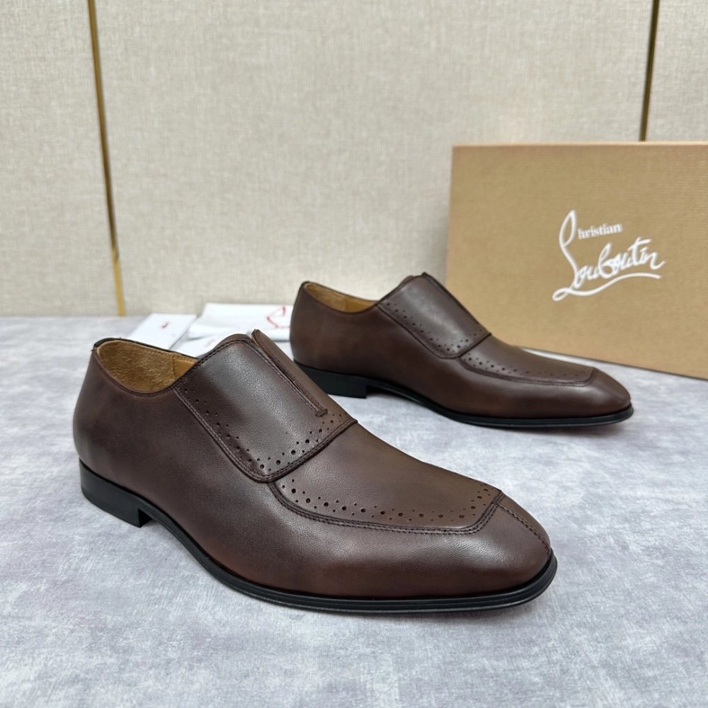 Christian Louboutin leather shoes 061,Oxfords,Christian Louboutin Sneakers,Luxury Shoes