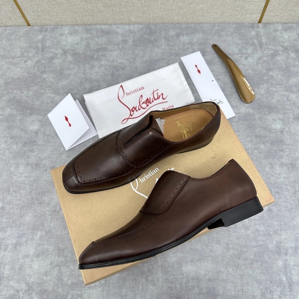 Christian Louboutin leather shoes 061,Oxfords,Christian Louboutin Sneakers,Luxury Shoes