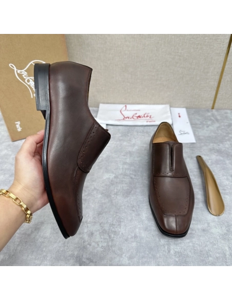 Christian Louboutin leather shoes 061,Oxfords,Christian Louboutin Sneakers,Luxury Shoes