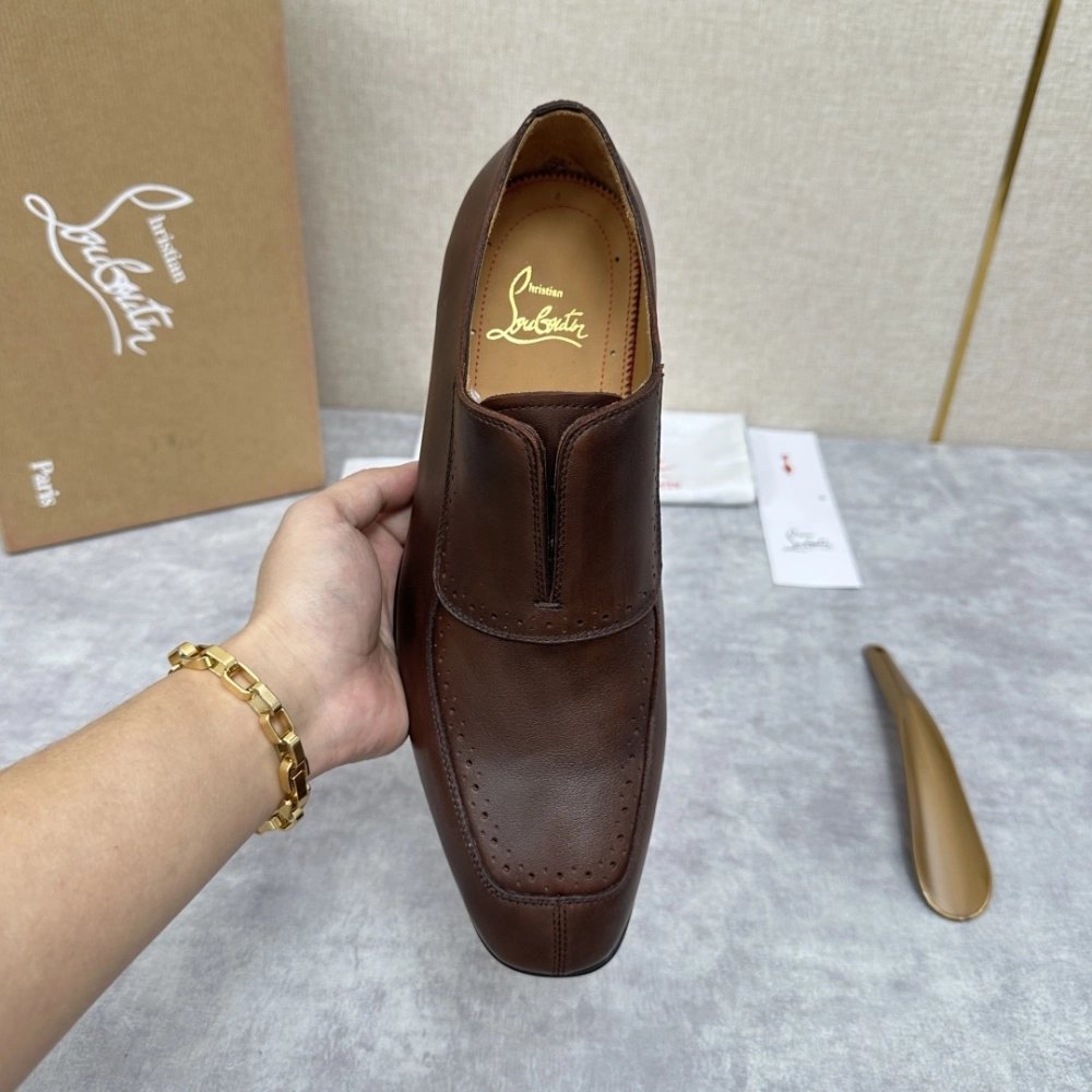 Christian Louboutin leather shoes 061,Oxfords,Christian Louboutin Sneakers,Luxury Shoes