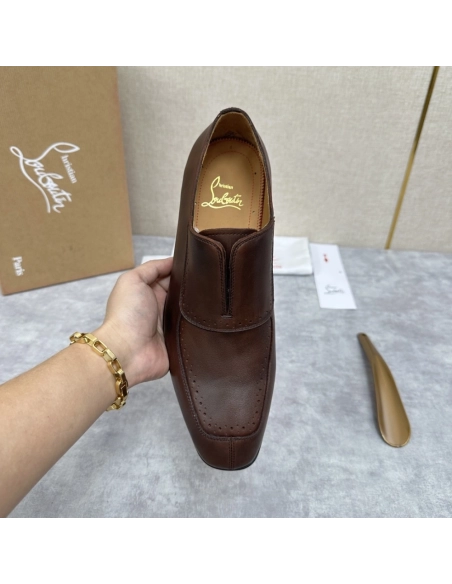 Christian Louboutin leather shoes 061,Oxfords,Christian Louboutin Sneakers,Luxury Shoes