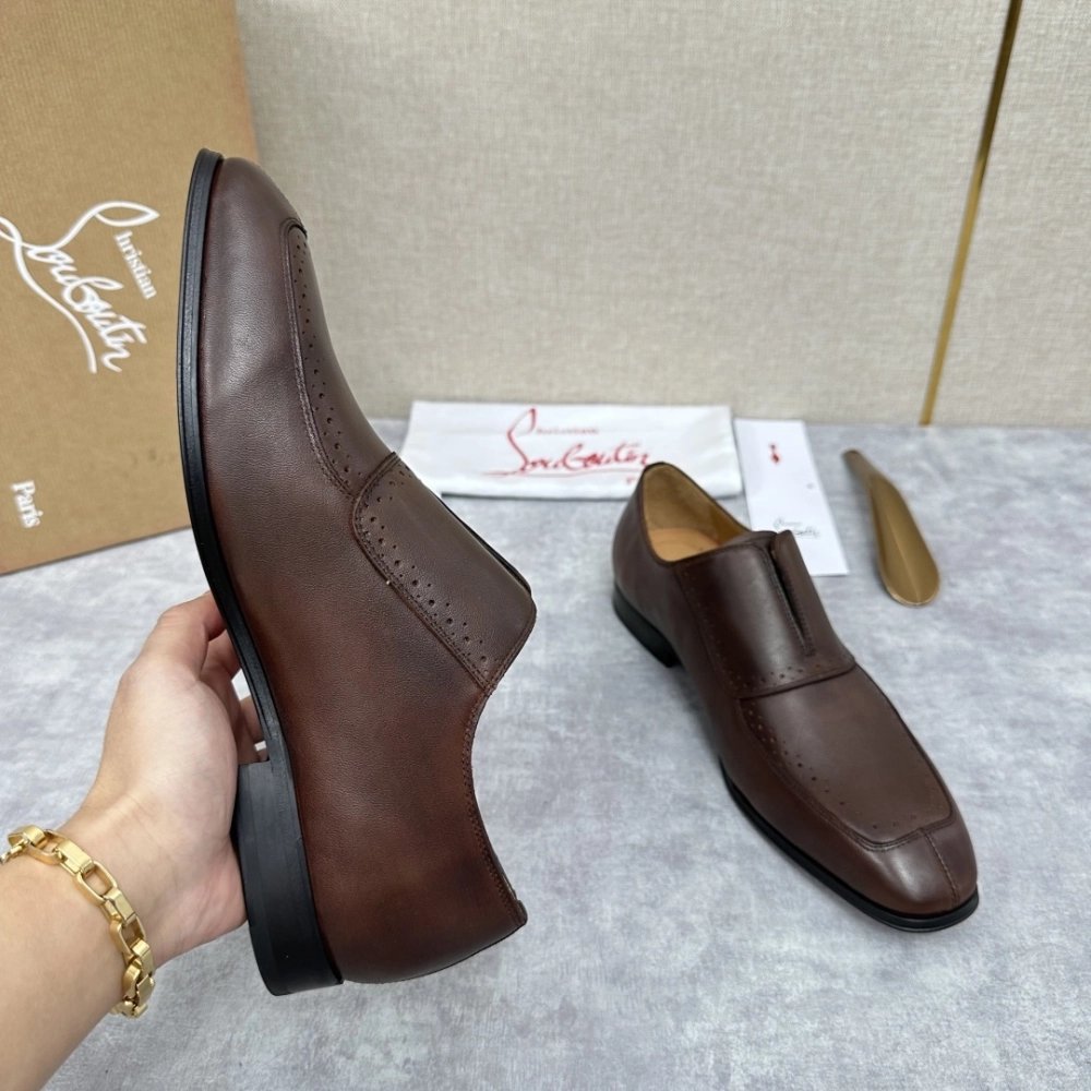 Christian Louboutin leather shoes 061,Oxfords,Christian Louboutin Sneakers,Luxury Shoes