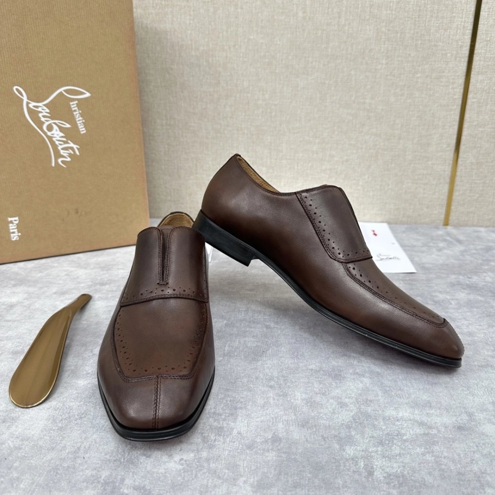 Christian Louboutin leather shoes 061,Oxfords,Christian Louboutin Sneakers,Luxury Shoes