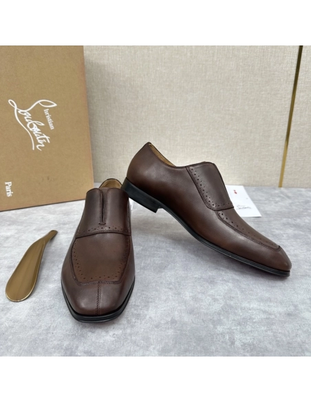 Christian Louboutin leather shoes 061,Oxfords,Christian Louboutin Sneakers,Luxury Shoes