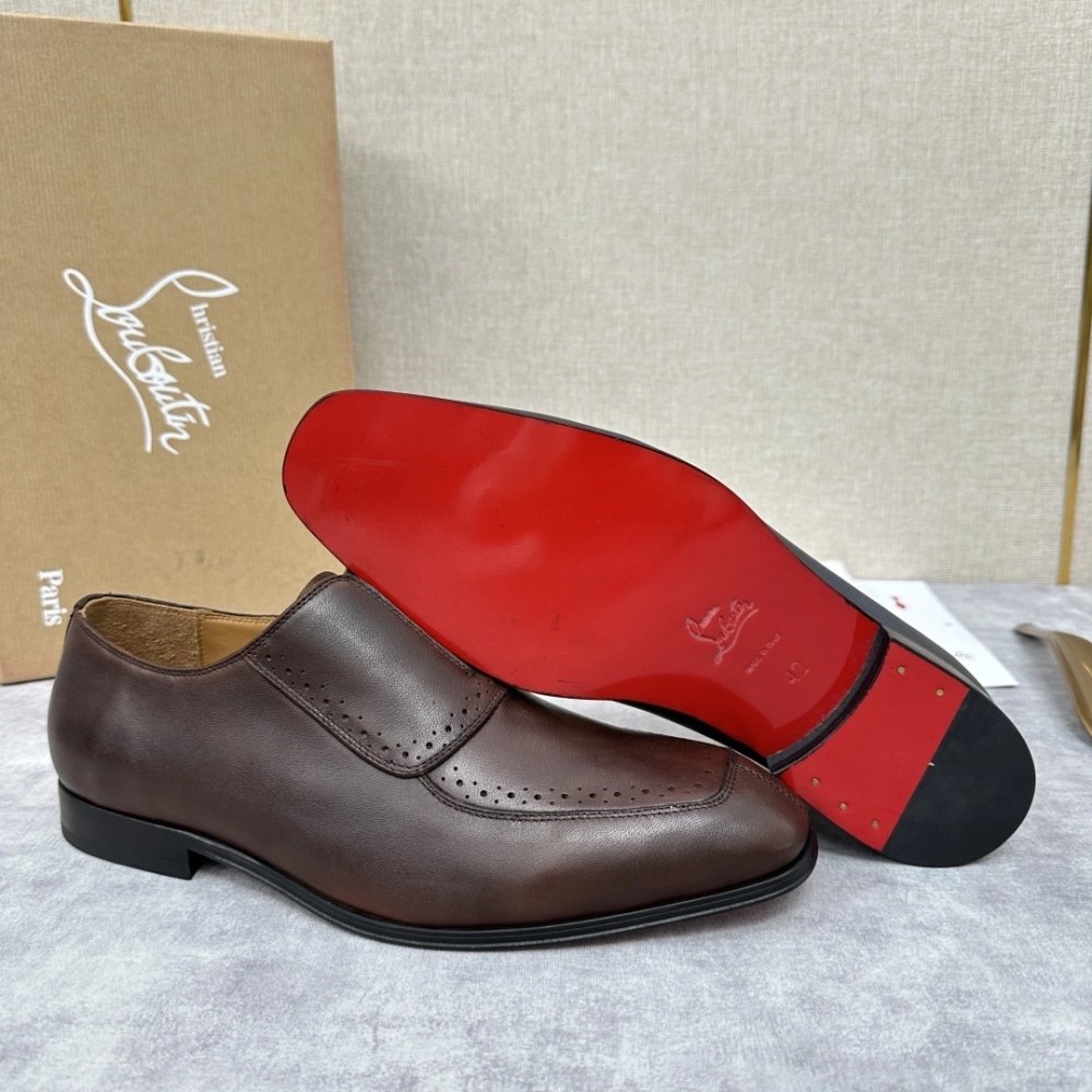 Christian Louboutin leather shoes 061,Oxfords,Christian Louboutin Sneakers,Luxury Shoes