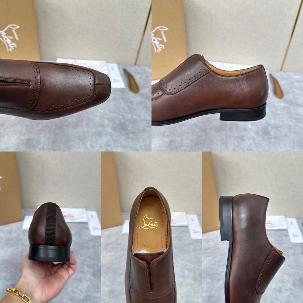 Christian Louboutin leather shoes 061,Oxfords,Christian Louboutin Sneakers,Luxury Shoes