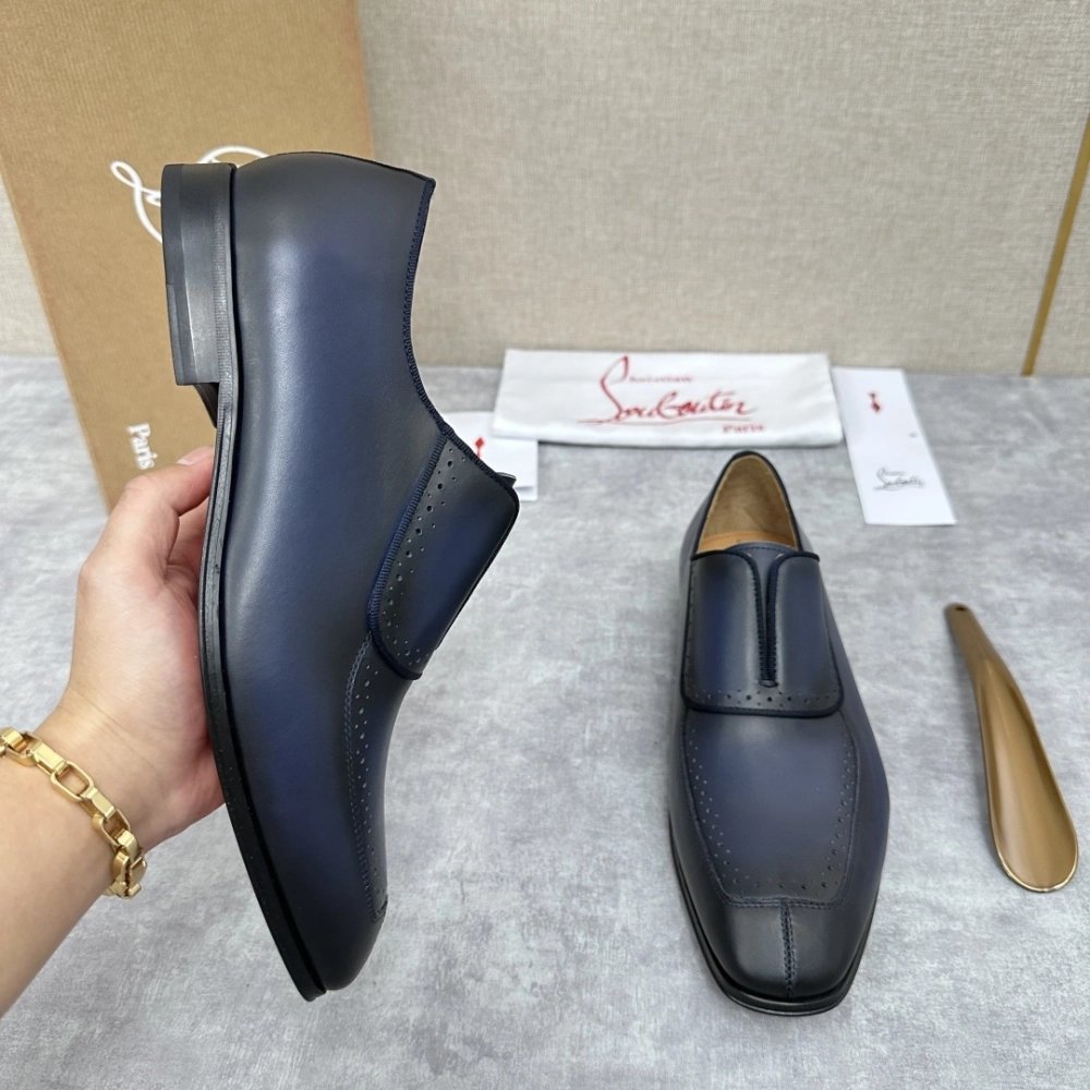 Christian Louboutin leather shoes 062,Oxfords,Christian Louboutin Sneakers,Luxury Shoes