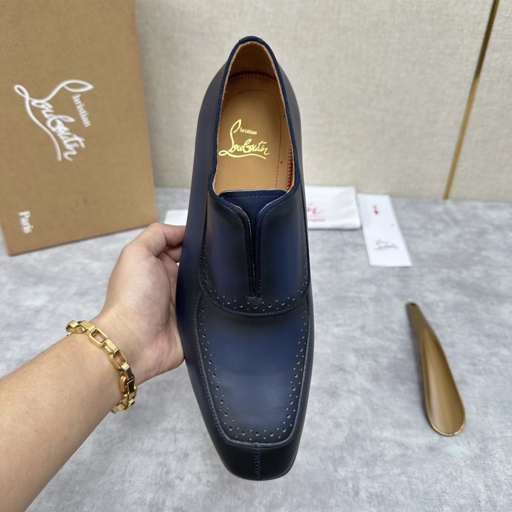 Christian Louboutin leather shoes 062,Oxfords,Christian Louboutin Sneakers,Luxury Shoes