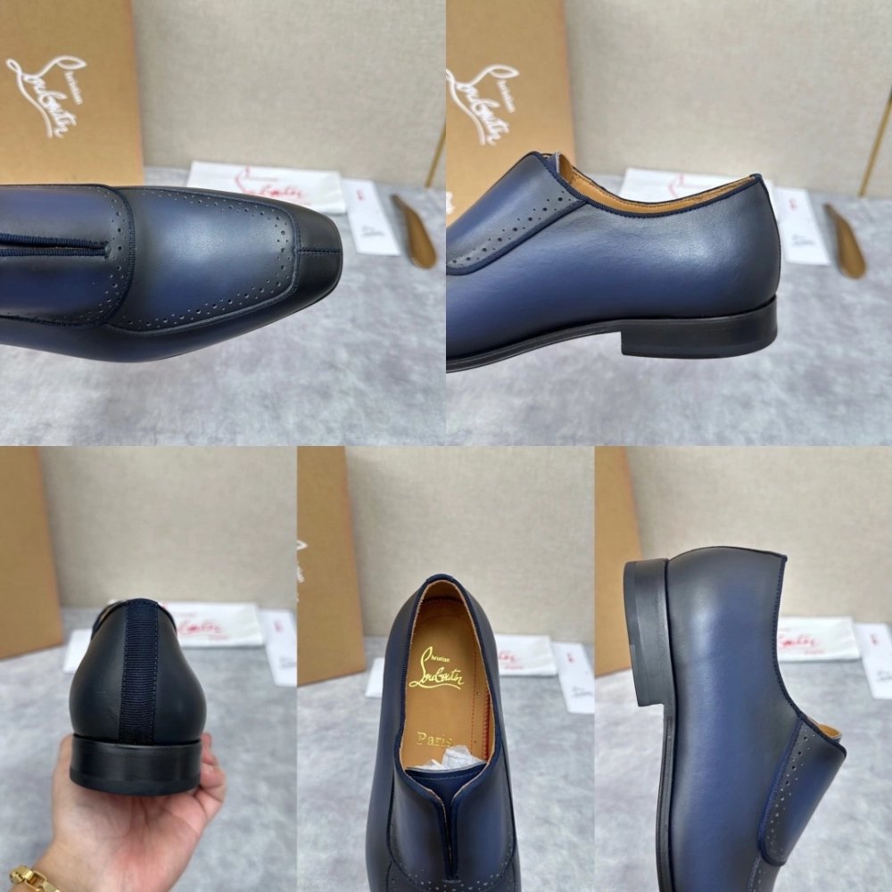 Christian Louboutin leather shoes 062,Oxfords,Christian Louboutin Sneakers,Luxury Shoes