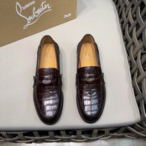 Christian Louboutin leather shoes 063,Oxfords,Christian Louboutin Sneakers,Luxury Shoes