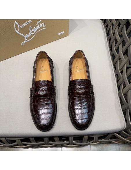 Christian Louboutin leather shoes 063,Oxfords,Christian Louboutin Sneakers,Luxury Shoes