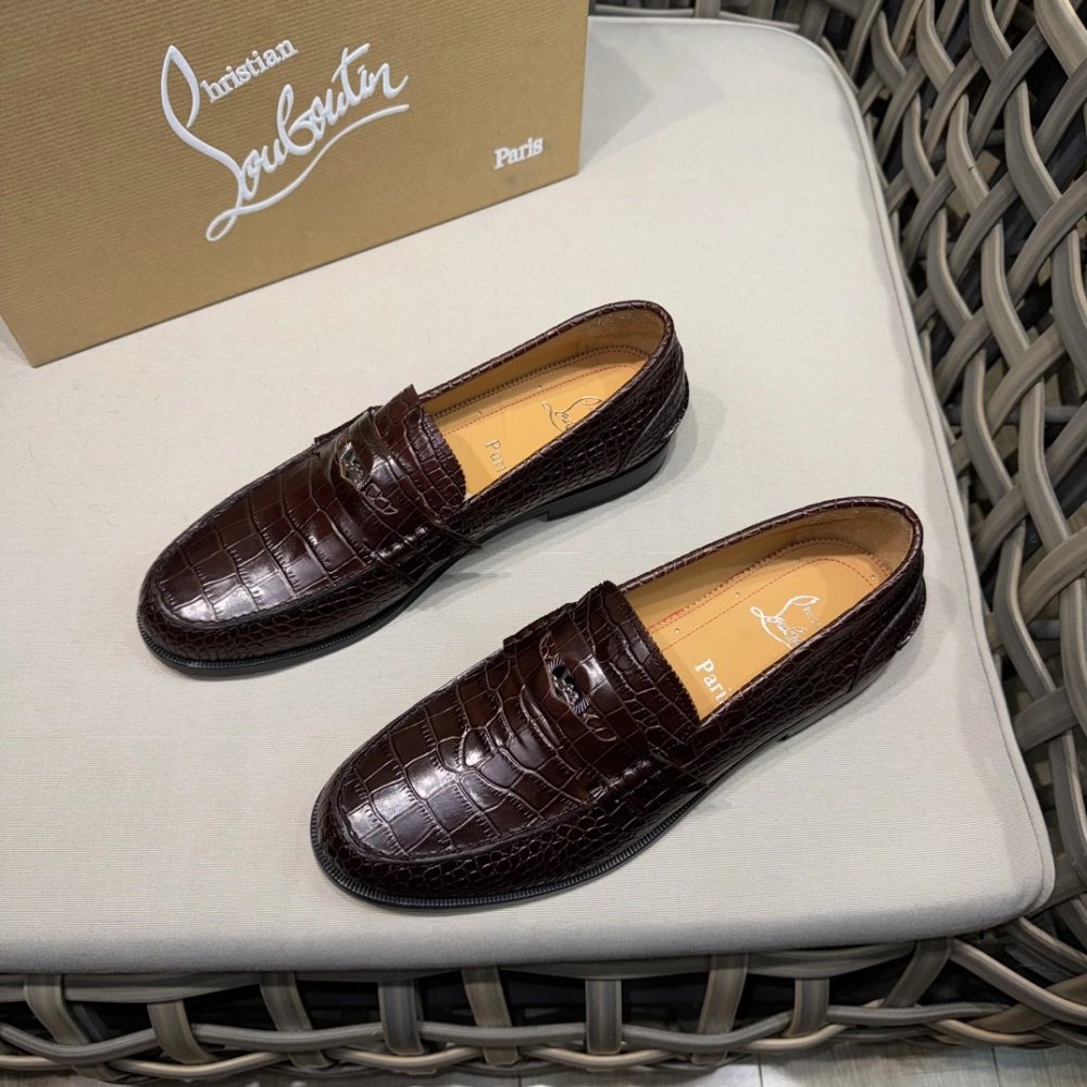 Christian Louboutin leather shoes 063,Oxfords,Christian Louboutin Sneakers,Luxury Shoes
